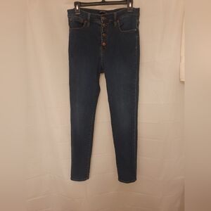 J. Crew Factory Skinny Jeans in Dark Blue Wash